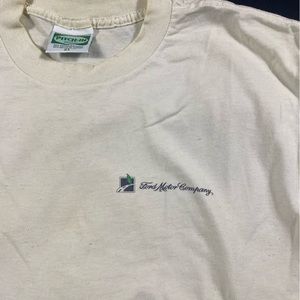Vintage Ford Motor Company Single Stitch T-Shirt Mustang Ranger F150 F250 White
